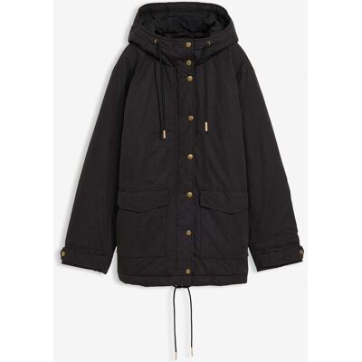 bonprix Warm wattierter Parkaschwarz 38Damen bonprix Warm wattierter Parkaschwarz 38Damen
