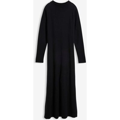 bonprix Feinstrick-Maxikleid mit Kaschmiranteilschwarz 40Damen bonprix Feinstrick-Maxikleid mit Kaschmiranteilschwarz 40Damen