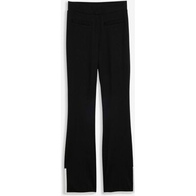 bonprix Hose aus Punto di Roma mit abgesetztem Schlitzschwarz 44Damen bonprix Hose aus Punto di Roma mit abgesetztem Schlitzschwarz 44Damen