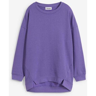 bonprix Oversize-Sweatshirt aus Baumwoll-Mixlila 48Damen bonprix Oversize-Sweatshirt aus Baumwoll-Mixlila 48Damen