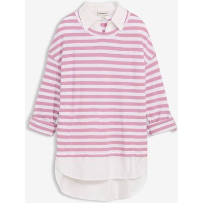 bonprix 2 in 1 Blusen-Sweatshirtrosa 40Damen bonprix 2 in 1 Blusen-Sweatshirtrosa 40Damen