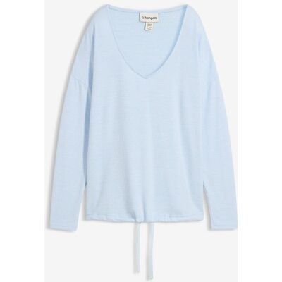 bonprix Oversize-Sweatshirt in Strickoptikblau 44Damen bonprix Oversize-Sweatshirt in Strickoptikblau 44Damen