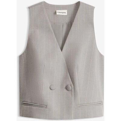 bonprix Nadelstreifen Anzugwestegrau 44Damen bonprix Nadelstreifen Anzugwestegrau 44Damen