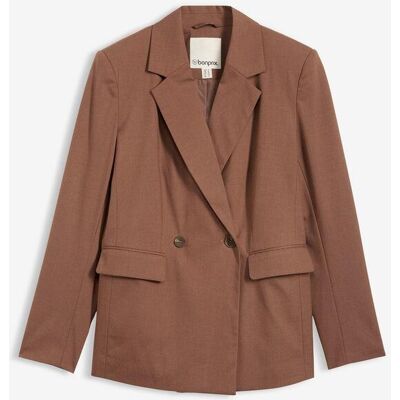 bonprix Blazer aus Viskose-Mixbraun 42Damen bonprix Blazer aus Viskose-Mixbraun 42Damen