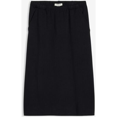 bonprix Midirock aus softem Scubaschwarz 48Damen bonprix Midirock aus softem Scubaschwarz 48Damen