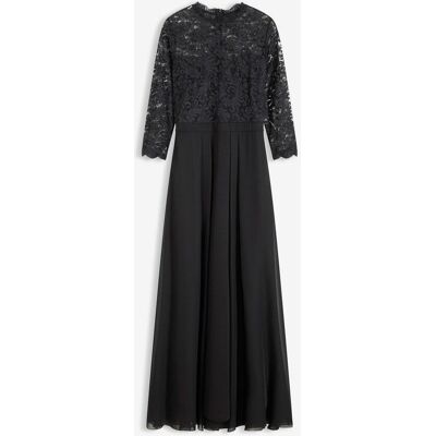 bonprix Maxikleid mit Spitzeschwarz 36Damen bonprix Maxikleid mit Spitzeschwarz 36Damen