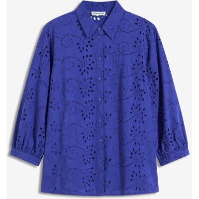 bonprix Lochstickerei-Bluseblau 44Damen bonprix Lochstickerei-Bluseblau 44Damen