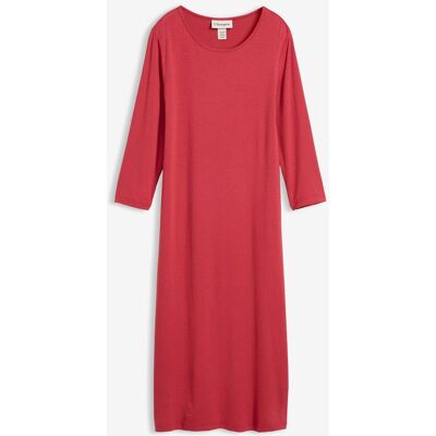 bonprix Shirt-Kleid mit 3/4-Ärmelnrot 44Damen bonprix Shirt-Kleid mit 3/4-Ärmelnrot 44Damen