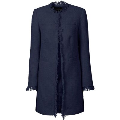 bonprix Bouclé Longblazerblau 36Damen bonprix Bouclé Longblazerblau 36Damen