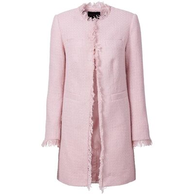 bonprix Bouclé Longblazerrosa 40Damen bonprix Bouclé Longblazerrosa 40Damen