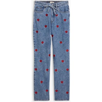 bonprix Loose Straight-Jeans High Waist, Baumwolleblau 36Damen bonprix Loose Straight-Jeans High Waist, Baumwolleblau 36Damen
