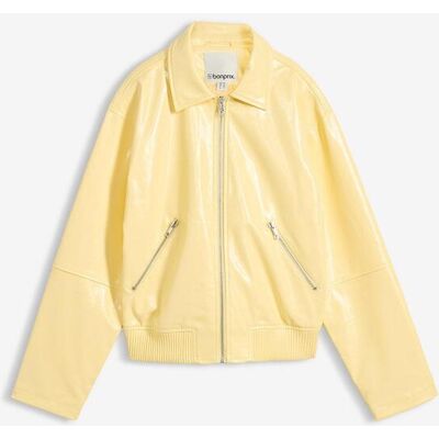 bonprix Kurze Lederimitat-Jackegelb 36Damen bonprix Kurze Lederimitat-Jackegelb 36Damen