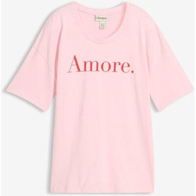 bonprix T-Shirt aus reiner Bio-Baumwollerosa 52Damen bonprix T-Shirt aus reiner Bio-Baumwollerosa 52Damen