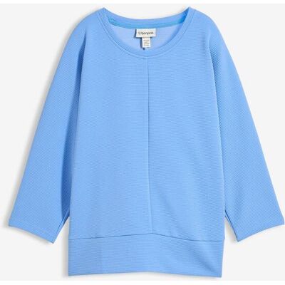bonprix Sweatshirt aus Strukturwareblau 40Damen bonprix Sweatshirt aus Strukturwareblau 40Damen