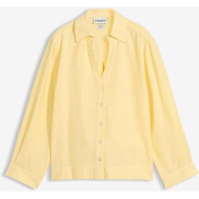 bonprix Boxy-Bluse aus Viskosemixgelb 52Damen bonprix Boxy-Bluse aus Viskosemixgelb 52Damen