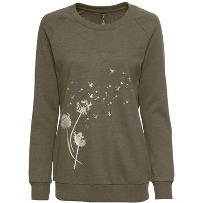 bonprix Sweatshirt aus Baumwoll-Mixgrün 32Damen bonprix Sweatshirt aus Baumwoll-Mixgrün 32Damen