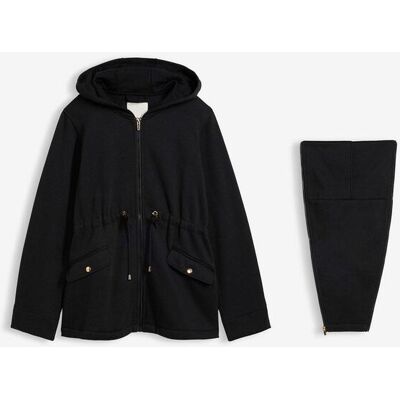 bonprix 3-in-1 Sweatjacke für die Schwangerschaft und danach mit Babyeinsatzschwarz 48Damen bonprix 3-in-1 Sweatjacke für die Schwangerschaft und danach mit Babyeinsatzschwarz 48Damen