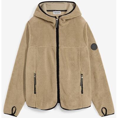 bonprix Teddy-Fleece Jacke mit Kapuzegrün 52Damen bonprix Teddy-Fleece Jacke mit Kapuzegrün 52Damen
