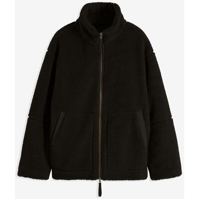 bonprix Gefütterte Teddy-Fleece Jackeschwarz 36Damen bonprix Gefütterte Teddy-Fleece Jackeschwarz 36Damen