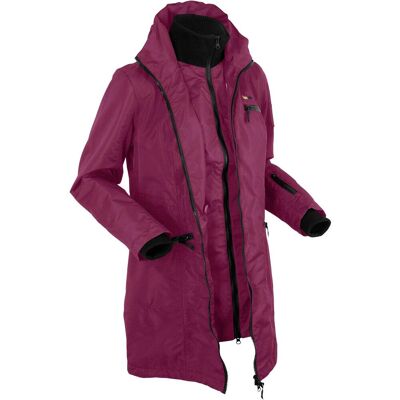 bonprix Wasserdichter Funktions-Outdoor-Übergangsmantel mit Kapuze, 2 in 1-Optiklila 42Damen bonprix Wasserdichter Funktions-Outdoor-Übergangsmantel mit Kapuze, 2 in 1-Optiklila 42Damen