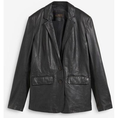 bonprix Blazer aus Lammnappaschwarz 50Damen bonprix Blazer aus Lammnappaschwarz 50Damen