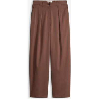 bonprix Barrel Fit Hose mit Bundfaltenbraun 50Damen bonprix Barrel Fit Hose mit Bundfaltenbraun 50Damen
