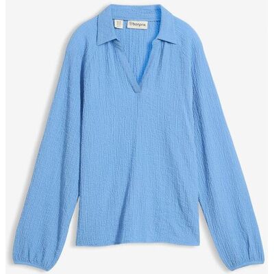 bonprix Tunika mit Viskoseblau 38Damen bonprix Tunika mit Viskoseblau 38Damen