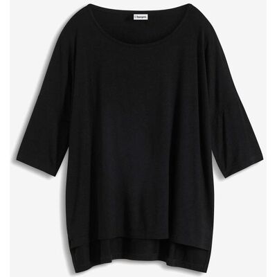 bonprix Boxy-Shirt aus softem Viskose-Mixschwarz 52Damen bonprix Boxy-Shirt aus softem Viskose-Mixschwarz 52Damen