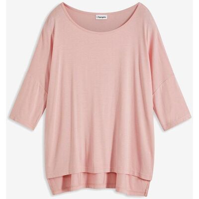 bonprix Boxy-Shirt aus softem Viskose-Mixrosa 56Damen bonprix Boxy-Shirt aus softem Viskose-Mixrosa 56Damen