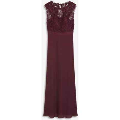 bonprix Maxikleid mit Spitzerot 36Damen bonprix Maxikleid mit Spitzerot 36Damen