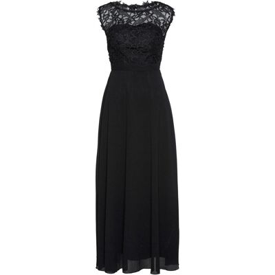 bonprix Maxikleid mit Spitzeschwarz 46Damen bonprix Maxikleid mit Spitzeschwarz 46Damen