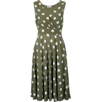 bonprix Shirtkleid mit Punktengrün 40Damen bonprix Shirtkleid mit Punktengrün 40Damen