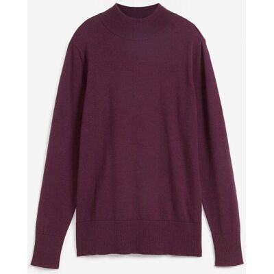 bonprix Basic Pullover mit Stehkragen mit recycelter Baumwollelila 36Damen bonprix Basic Pullover mit Stehkragen mit recycelter Baumwollelila 36Damen