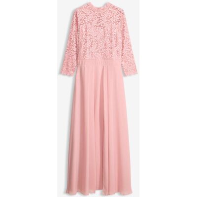 bonprix Maxikleid mit Spitzerosa 44Damen bonprix Maxikleid mit Spitzerosa 44Damen