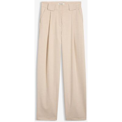 bonprix Barrel-Hose mit hohem Bundbeige 48Damen bonprix Barrel-Hose mit hohem Bundbeige 48Damen
