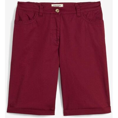 bonprix Baumwoll Papertouch-Bermuda mit Bequembundrot 44Damen bonprix Baumwoll Papertouch-Bermuda mit Bequembundrot 44Damen