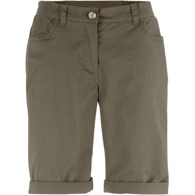 bonprix Baumwoll Papertouch-Bermuda mit Bequembundgrün 48Damen bonprix Baumwoll Papertouch-Bermuda mit Bequembundgrün 48Damen