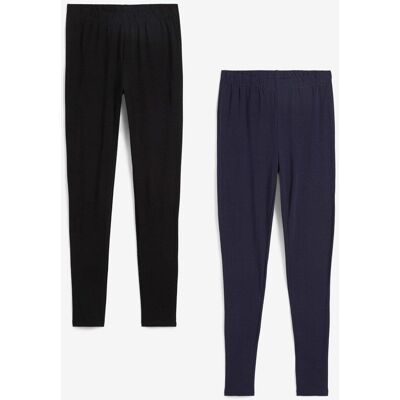 bonprix Leggings (2er Pack)schwarz 48Damen bonprix Leggings (2er Pack)schwarz 48Damen
