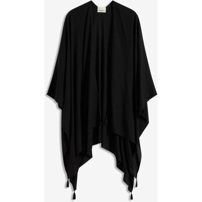 bonprix Sommerponcho aus reiner Viskoseschwarz 0Damen bonprix Sommerponcho aus reiner Viskoseschwarz 0Damen