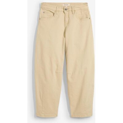bonprix Barrel-Hose aus elastischem Baumwoll-Mixbeige 40Damen bonprix Barrel-Hose aus elastischem Baumwoll-Mixbeige 40Damen