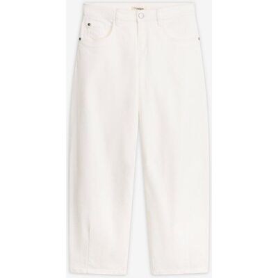 bonprix Barrel-Hose aus elastischem Baumwoll-Mixweiß 38Damen bonprix Barrel-Hose aus elastischem Baumwoll-Mixweiß 38Damen
