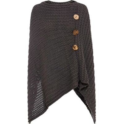 bonprix Ponchograu 0Damen bonprix Ponchograu 0Damen