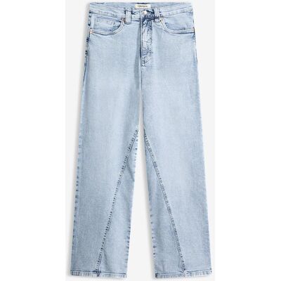 bonprix Wide-Leg-Jeans High Waist, Low Stretchblau 42Damen bonprix Wide-Leg-Jeans High Waist, Low Stretchblau 42Damen