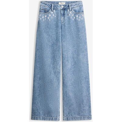 bonprix Wide-Leg-Jeans Mid Waist, Baumwolleblau 54Damen bonprix Wide-Leg-Jeans Mid Waist, Baumwolleblau 54Damen