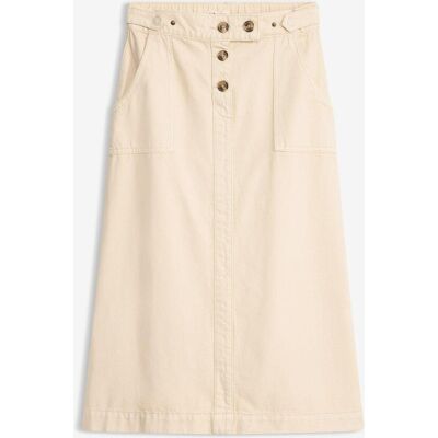 bonprix Twill-Rock aus reiner Baumwollebeige 40Damen bonprix Twill-Rock aus reiner Baumwollebeige 40Damen