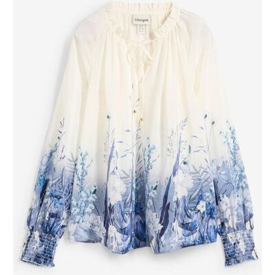 bonprix Bluse mit Seidenanteilgrau 38Damen bonprix Bluse mit Seidenanteilgrau 38Damen