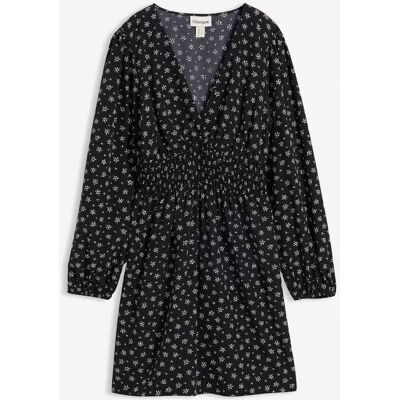 bonprix Minikleid mit Puffärmelnschwarz 36Damen bonprix Minikleid mit Puffärmelnschwarz 36Damen