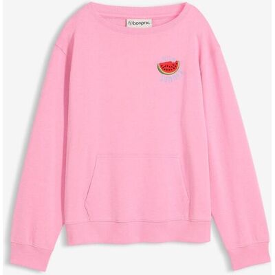 bonprix Sweatshirt aus reiner Baumwollerosa 44Damen bonprix Sweatshirt aus reiner Baumwollerosa 44Damen