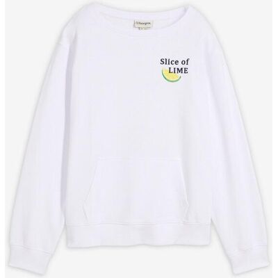 bonprix Sweatshirt aus reiner Baumwolleweiß 40Damen bonprix Sweatshirt aus reiner Baumwolleweiß 40Damen