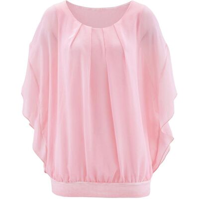 bonprix Chiffonbluse mit Untertoprosa 50Damen bonprix Chiffonbluse mit Untertoprosa 50Damen